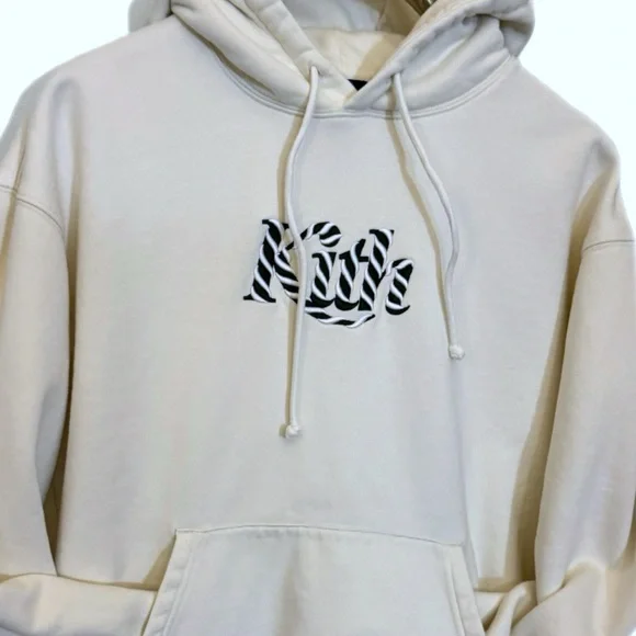 Kith Candy Cane Williams Ill Hoodie ‘Sandrift' White/Beige Men’s Size Large